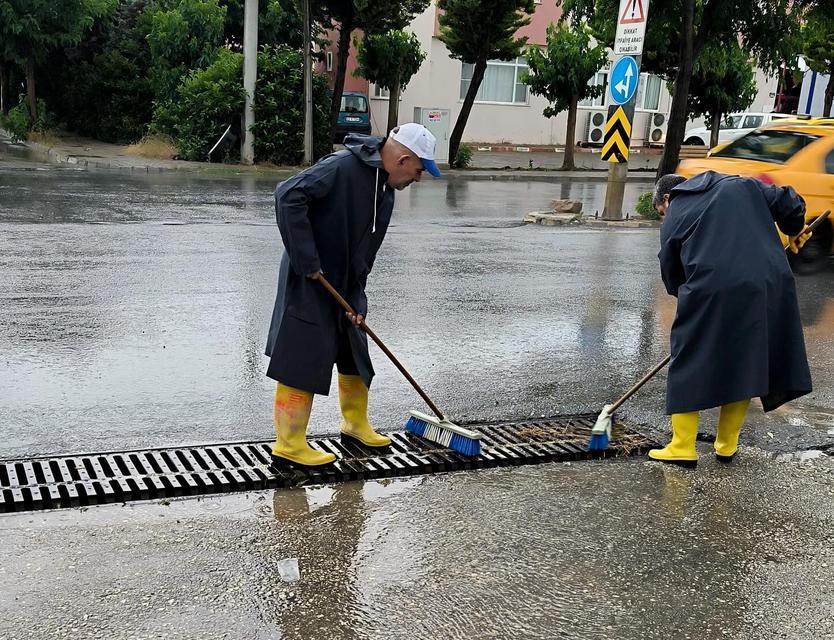 Didim'de şiddetli yağmurlara karşı önlem