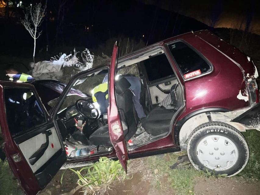 Otomobil şarampole yuvarlandı: 4 yaralı