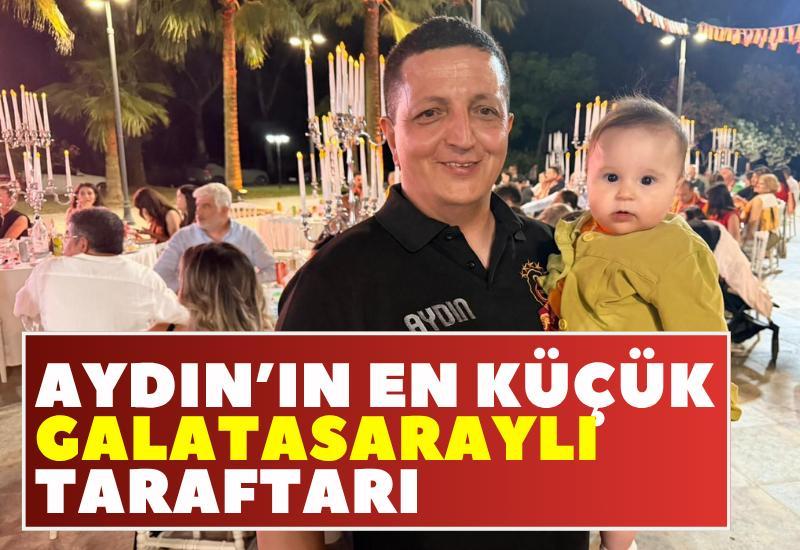 Aydın’ın en küçük Galatasaraylı taraftarı