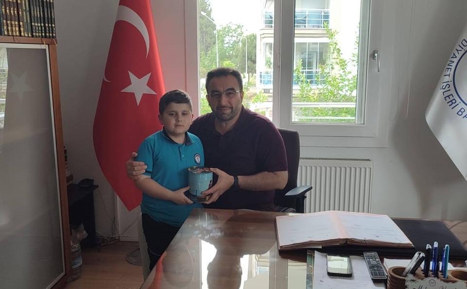 Aydın’da minik yürekten büyük bağış