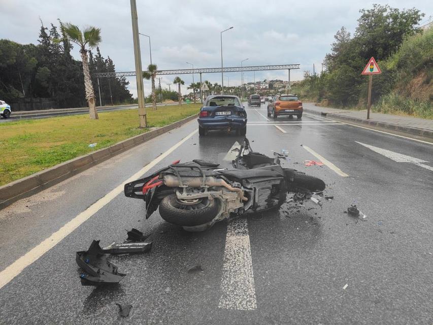 Aydın’da yağışlı havada trafik kazası: 2 kişi yaralandı
