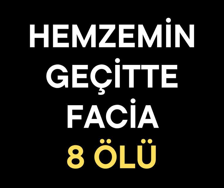 Hemzemin geçitte facia: 8 ölü