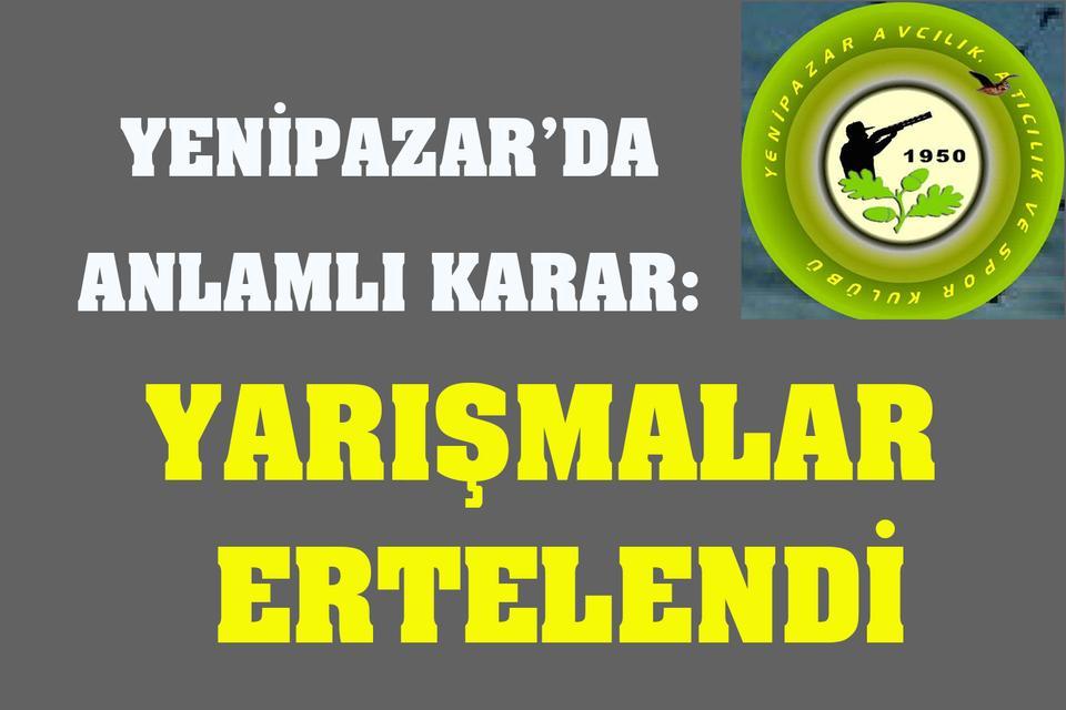 Yenipazar’da anlamlı karar: Yarışmalar ertelendi