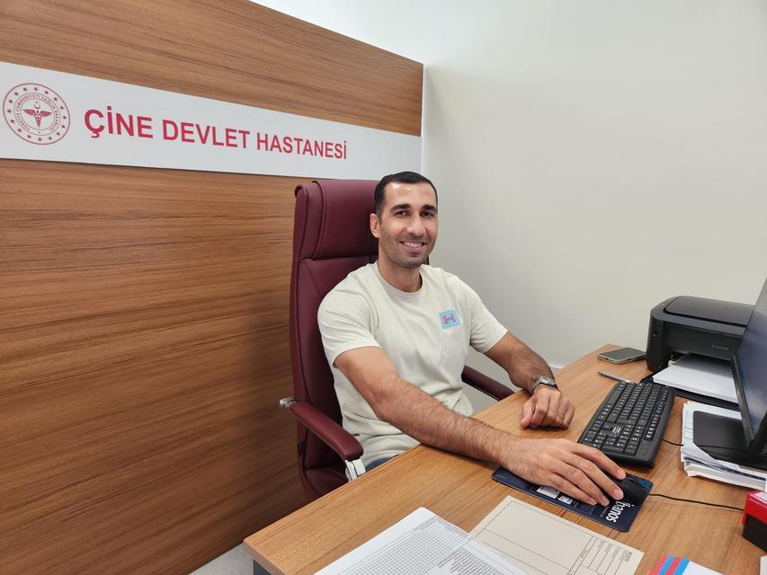 Çine’de fizik tedavi uzmanı göreve başladı