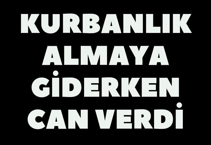 Kurbanlık almaya giderken can verdi