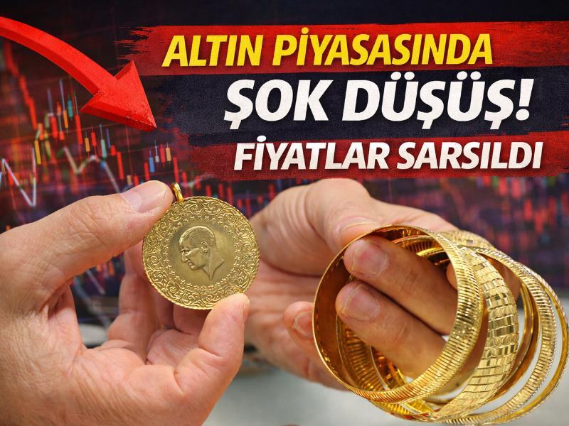 Altın piyasasında şok düşüş! Fiyatlar sarsıldı