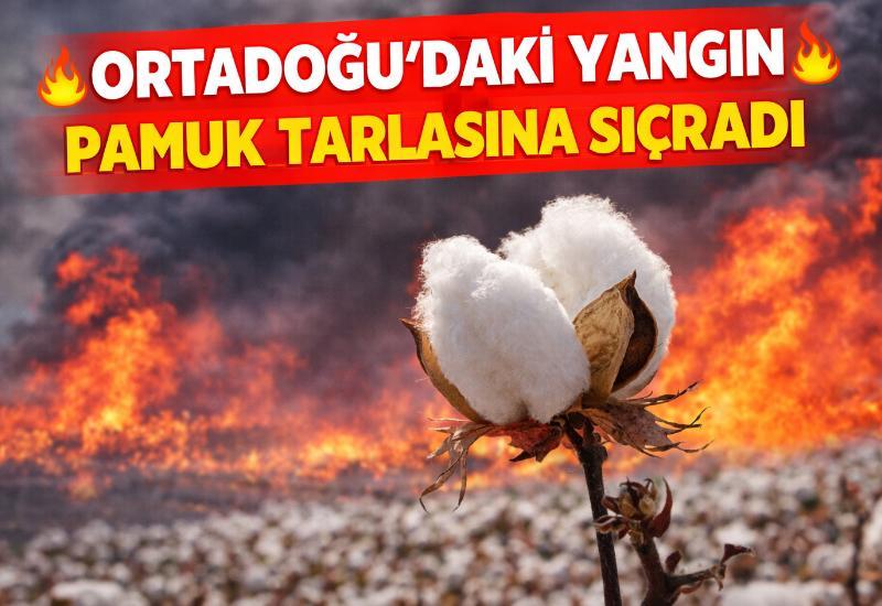 Ortadoğu'daki yangın pamuk tarlasına sıçradı