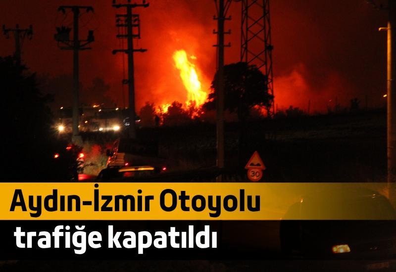 Aydın-İzmir Otoyolu trafiğe kapatıldı