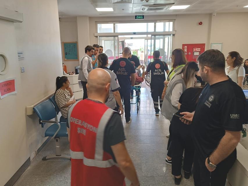 Köşk Devlet Hastanesi’nde HAP tatbikatı yapıldı