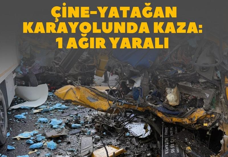 Çine-Yatağan Karayolunda kaza: 1 ağır yaralı