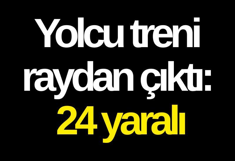Yolcu treni raydan çıktı: 24 yaralı