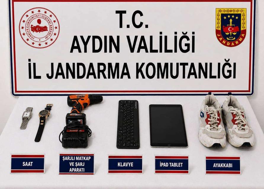 Aydın’da komşusunun evini soyan şüpheli kameraya yakalandı