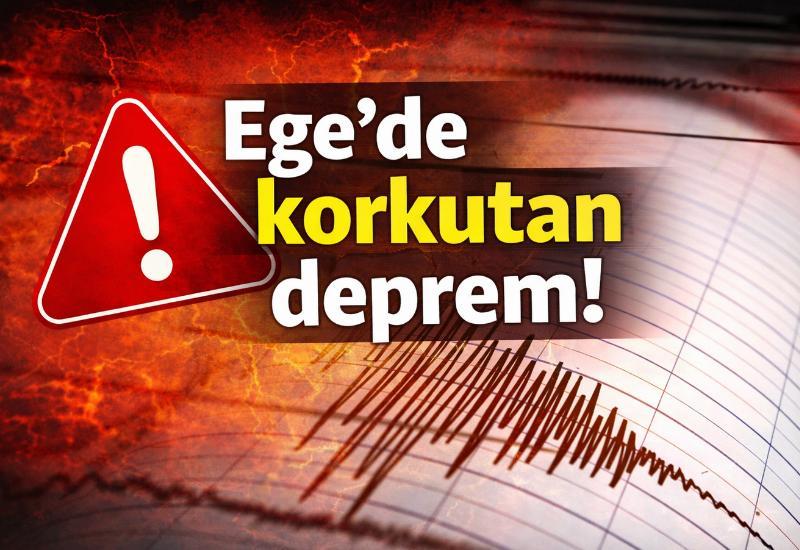Ege'de korkutan deprem!