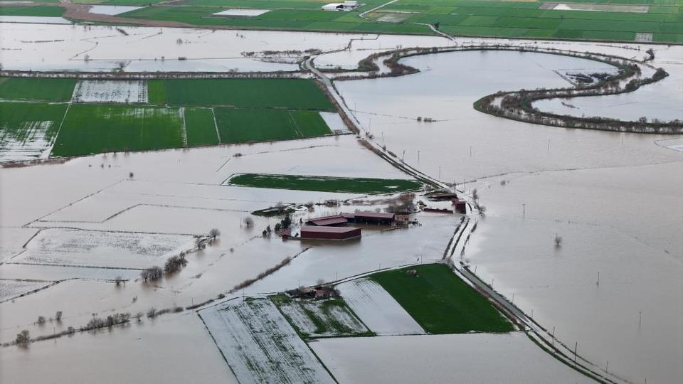 Aydın'daki felaket havadan görüntülendi