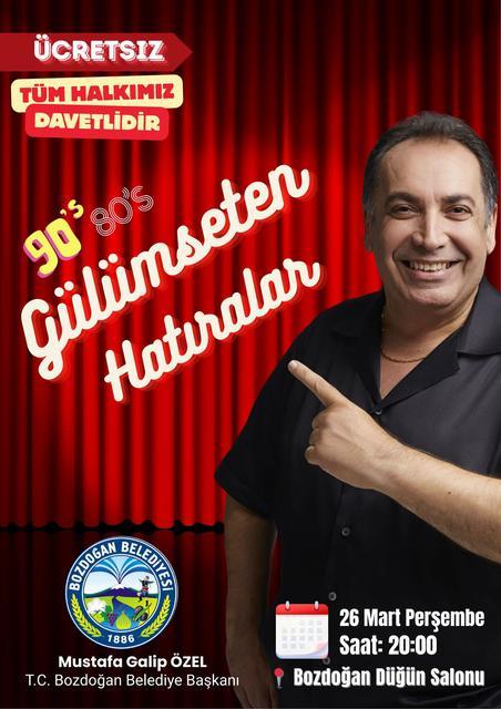 Bozdoğan Belediyesi vatandaşları Tiyatroya davet etti