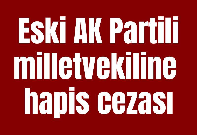 Eski AK Partili milletvekiline hapis cezası