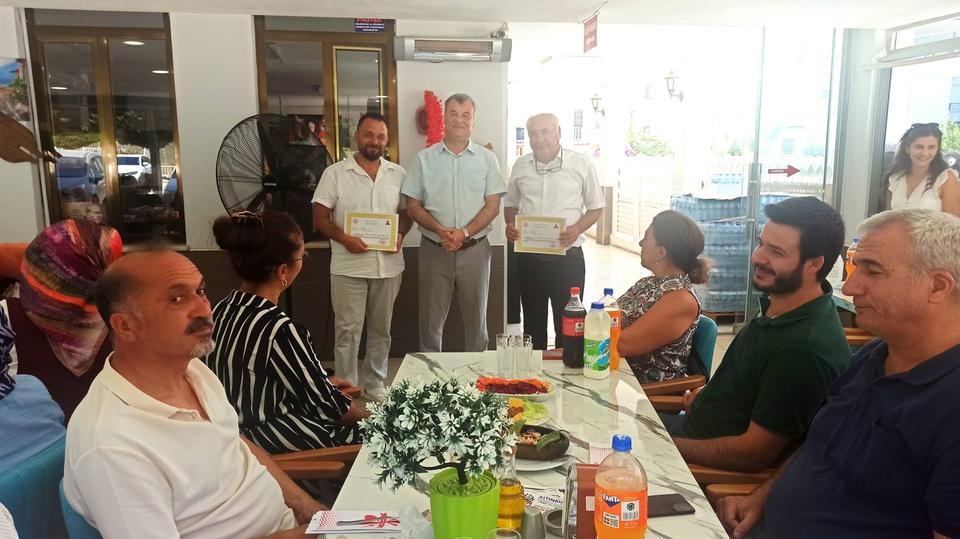 Didim’de görev yeri değişen şube müdürlerine veda programı düzenlendi