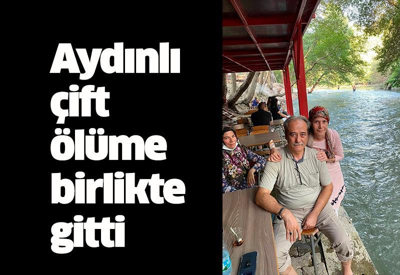 Aydınlı çift ölüme birlikte gitti