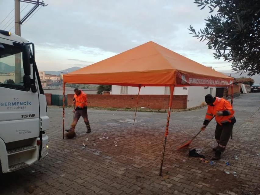 Germencik’te temizlik çalışmaları devam ediyor