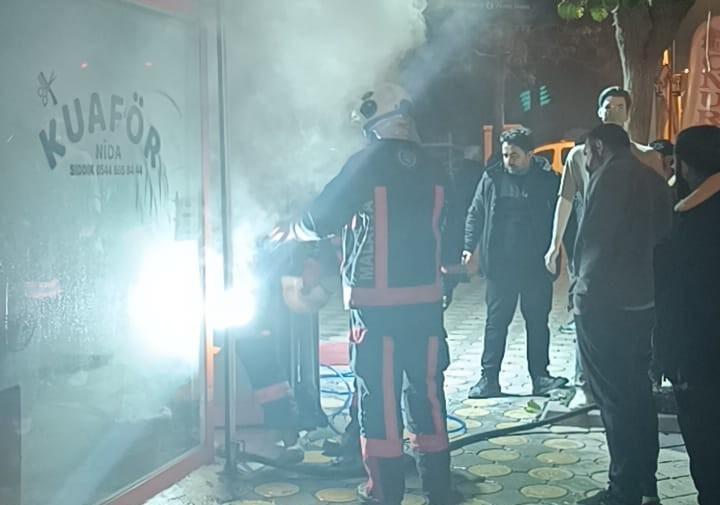 İş yerinde korkutan yangın