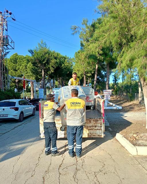 DİDİM'DE ESKİYEN KONTEYNERLER YENİLENİYOR