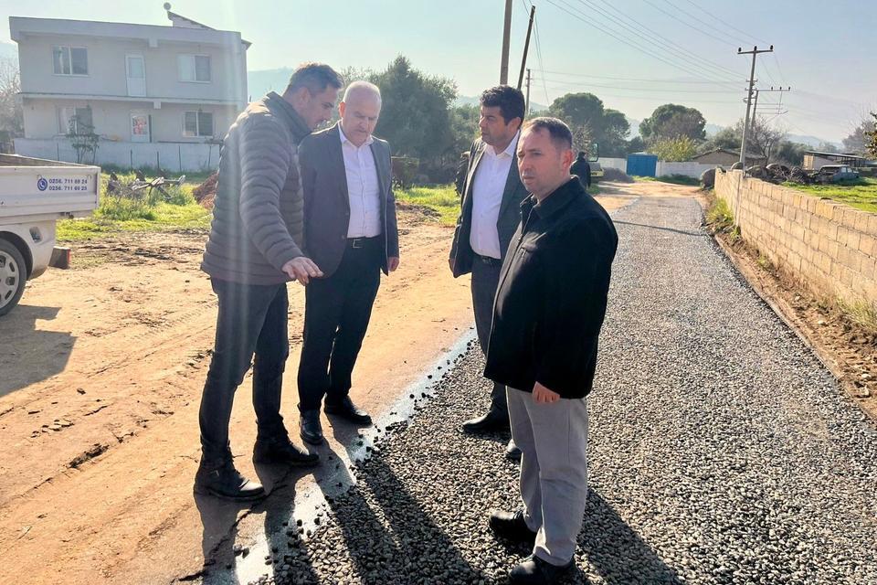 Çine Belediyesi’nin ilk asfalt çalışması başladı