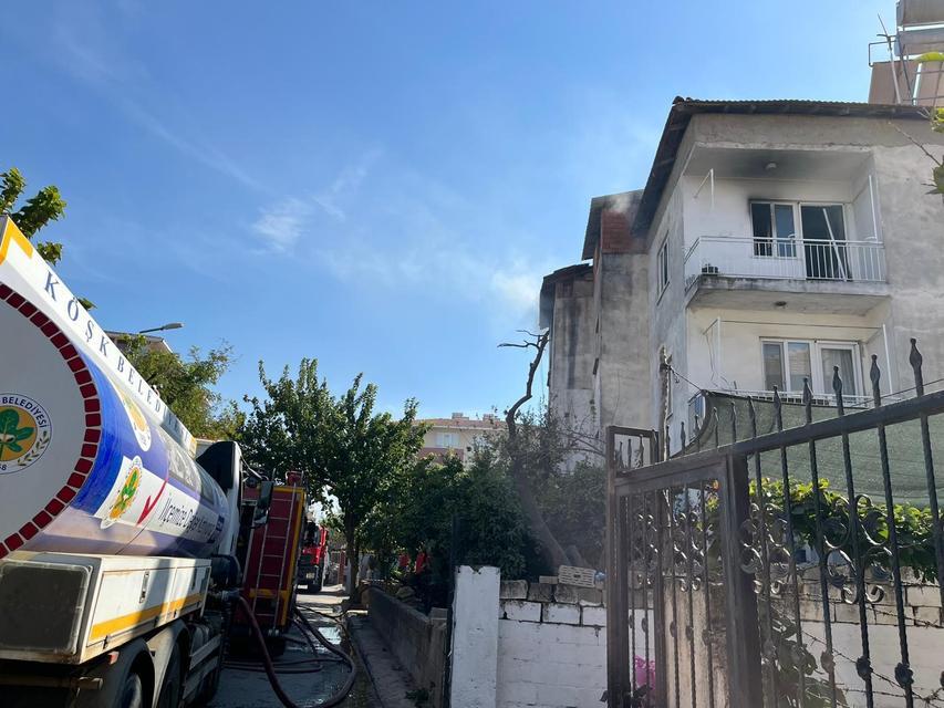 KÖŞK'TEKİ EV YANGINI KORKUTTU: 2 ÇOCUK DUMANDAN ETKİLENDİ