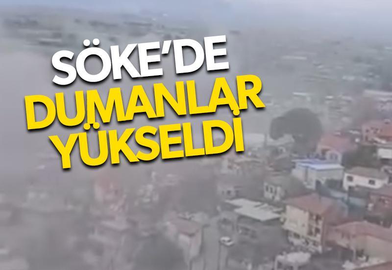 Söke'de dumanlar yükseldi