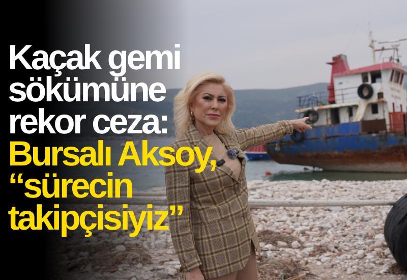 Kaçak gemi sökümüne rekor ceza: Bursalı Aksoy, “sürecin takipçisiyiz”