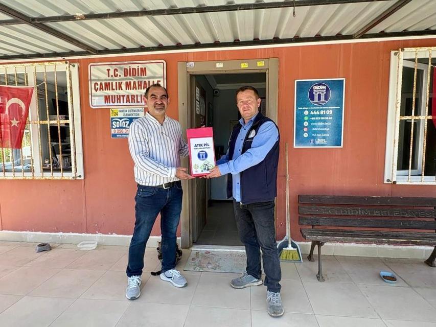 Didim'de atık piller geri dönüşüme kazandırılıyor