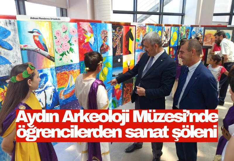 Aydın Arkeoloji Müzesi’nde öğrencilerden sanat şöleni