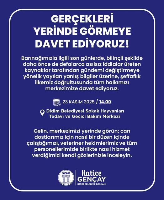 Didim Belediyesi’nden ‘sokak hayvanları’ iddialarına açıklama