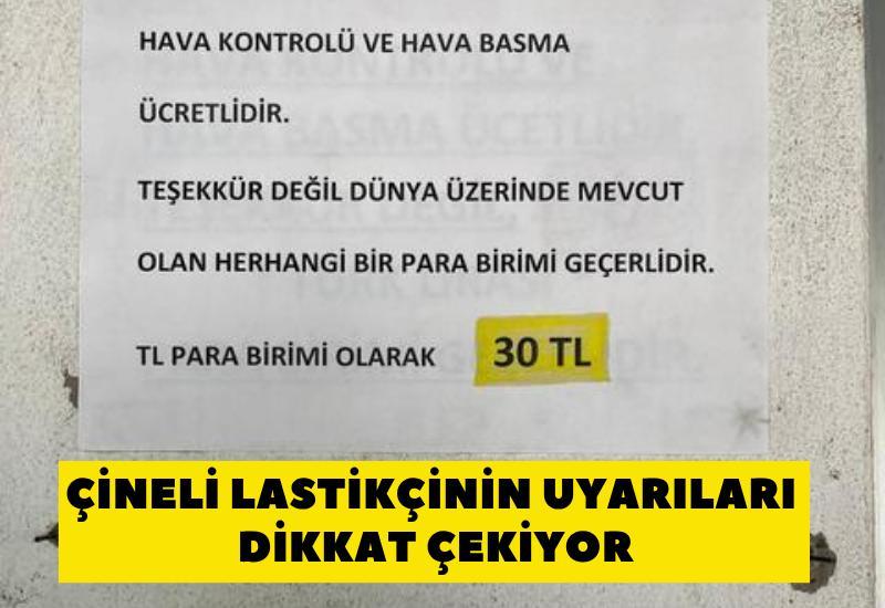 Çineli lastikçinin uyarıları dikkat çekiyor