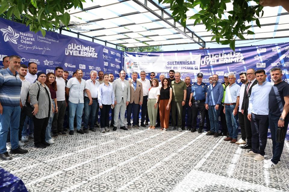 Nazilli Ticaret Odası Sultanhisar'da üyelerle buluştu