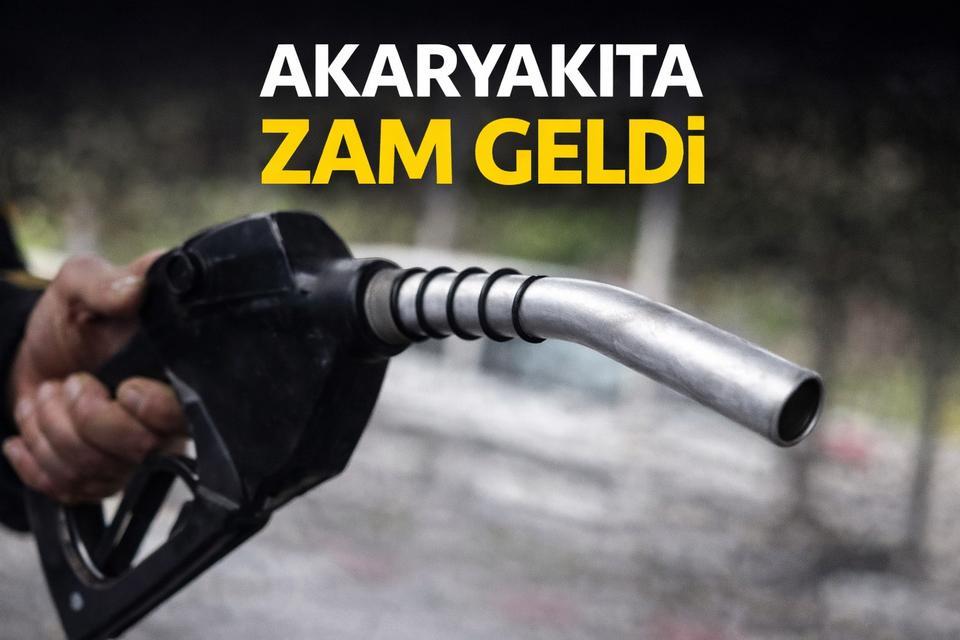 Akaryakıta zam geldi