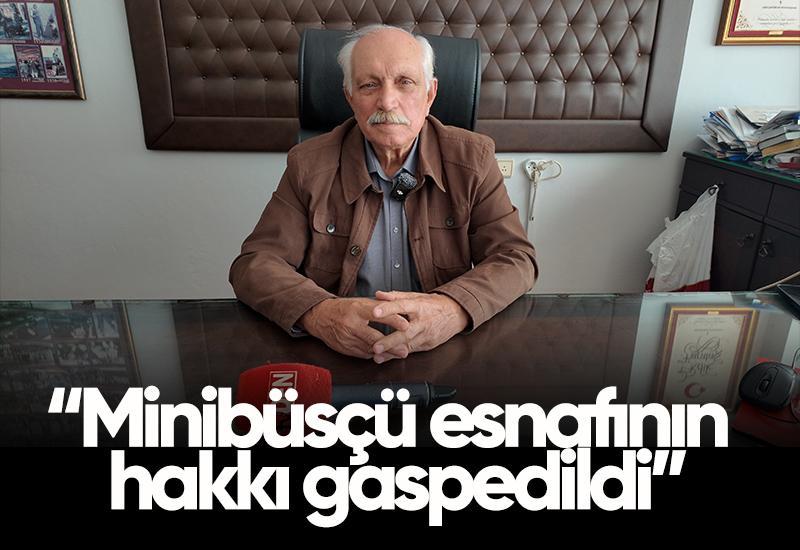 “Minibüsçü esnafının hakkı gaspedildi”