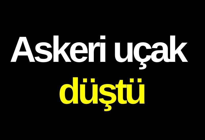 Askeri uçak düştü