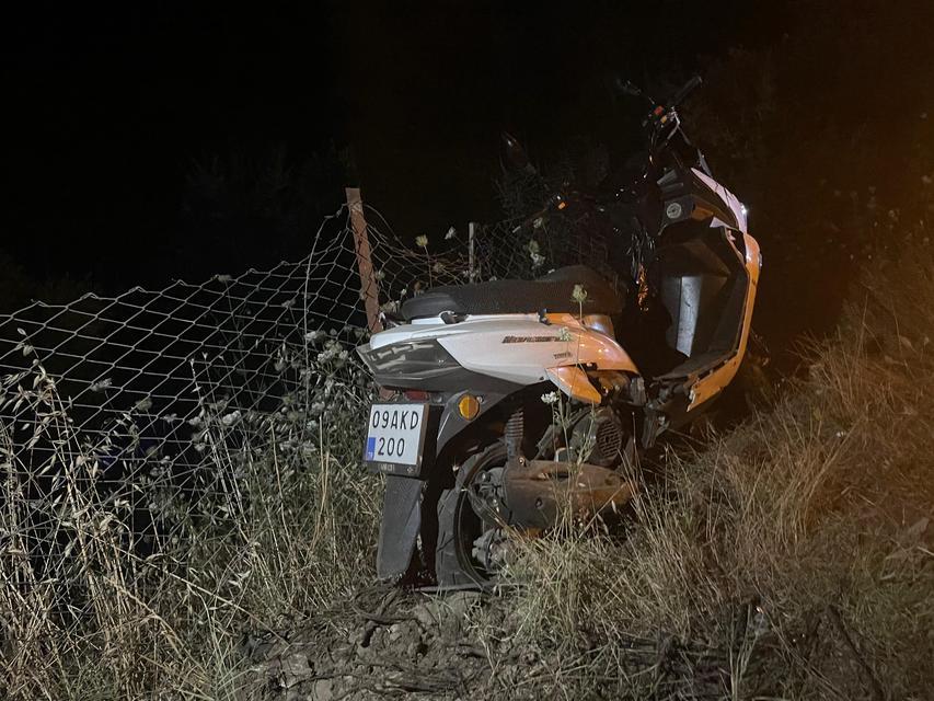 Aydın'da uçurumdan yuvarlanan motosiklet sürücüsü yaralandı