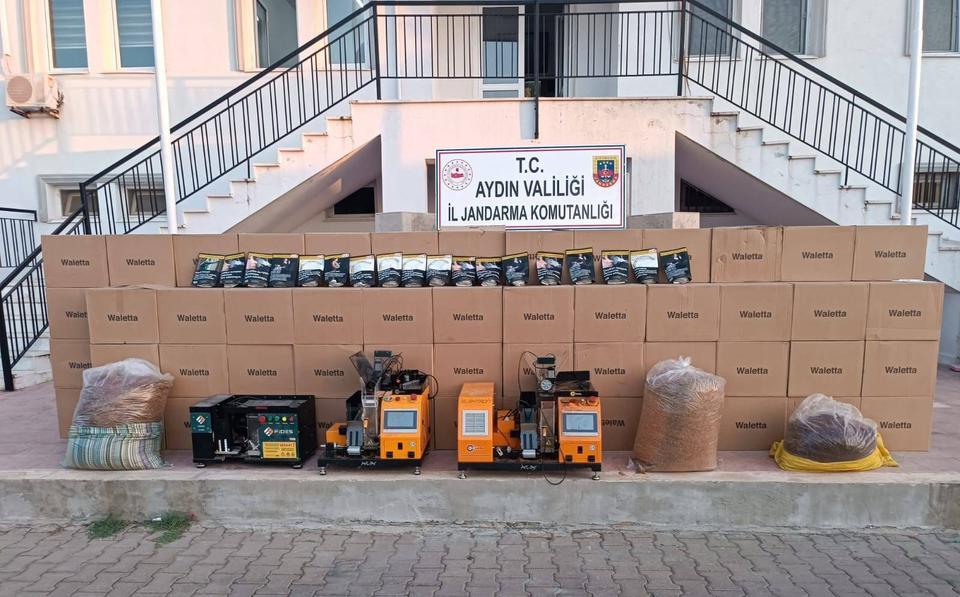 Aydın 1,2 milyonluk kaçak ürün operasyonu
