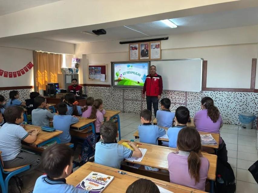 Germencik'te öğrencilere su verimliliğinin önemi anlatıldı