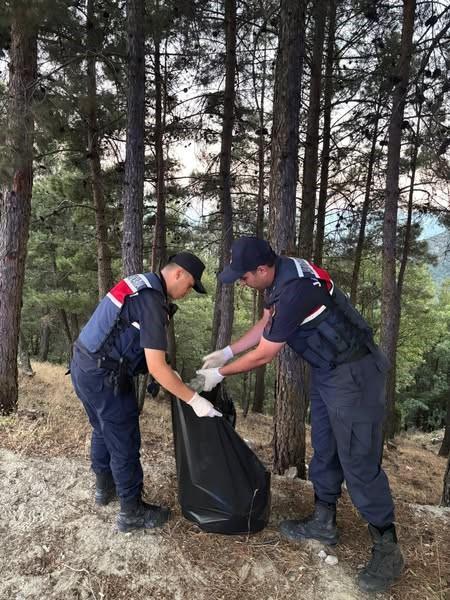 BUHARKENT'TE ORMAN YANGINLARINA KARŞI JANDARMA TEYAKKUZDA