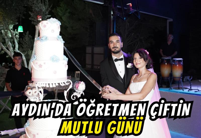 Aydın’da öğretmen çiftin mutlu günü