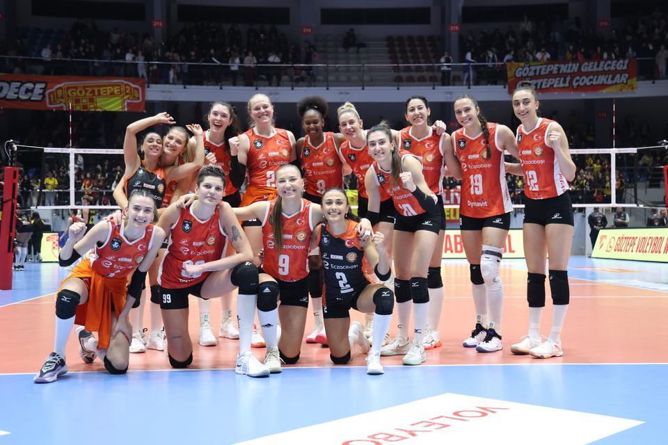 Eczacıbaşı Dynavit, Göztepe’ye set vermedi