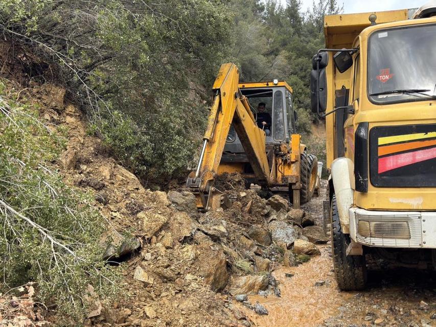 Aydın'da facia: Aşırı yağışlar sonrası toprak kaydı, ağaçlar devrildi