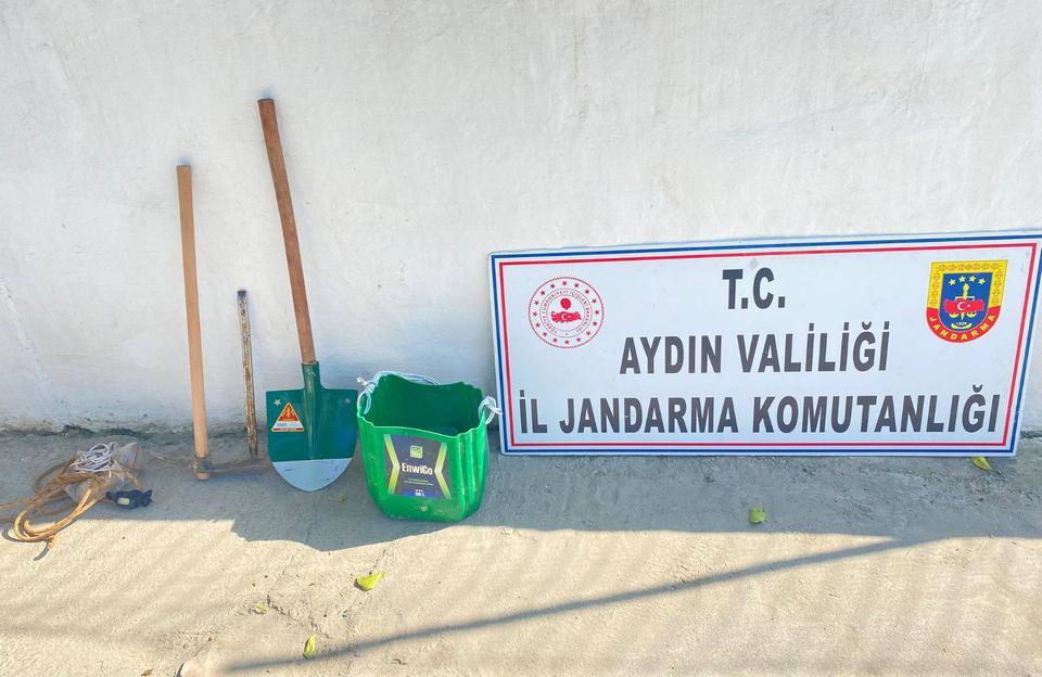 Aydın’da tarihi eser arayan 6 kişi suçüstü yakalandı
