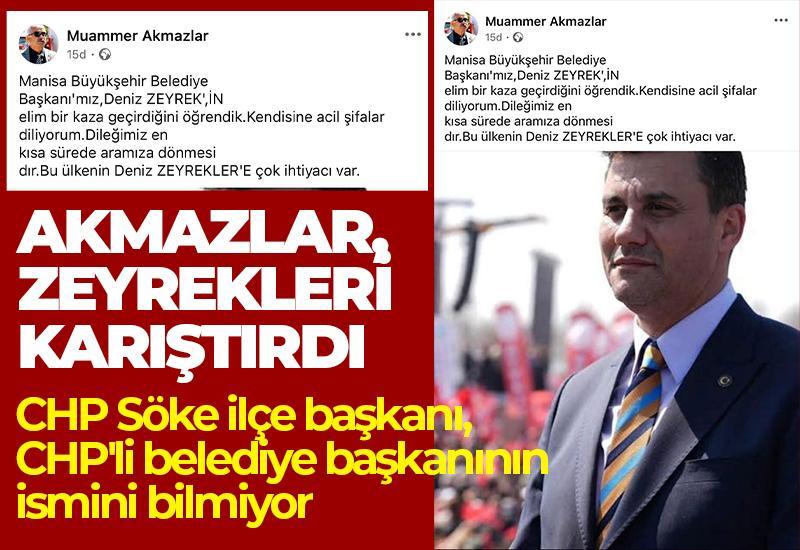 CHP Söke ilçe başkanı, CHP'li belediye başkanının ismini bilmiyor